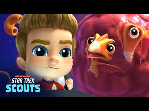 Baby Dinosaurs Trapped on a Meatball Asteroid! ☄️ | Star Trek: Scouts | Holodeck Rescues Episode #12