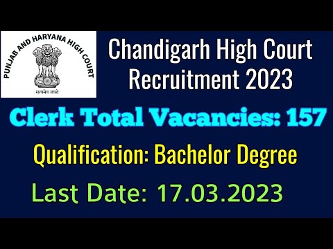 high-court-of-punjab-&-haryana-chandigarh-clerk-recruitment-2023-l-apply-online-phhc-clerk-vacancy