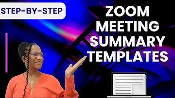 How to create meeting minutes using Zoom