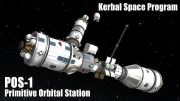 Primitive Orbital Station POS-1 (Launch & Assembly) - Kerbal Space Program