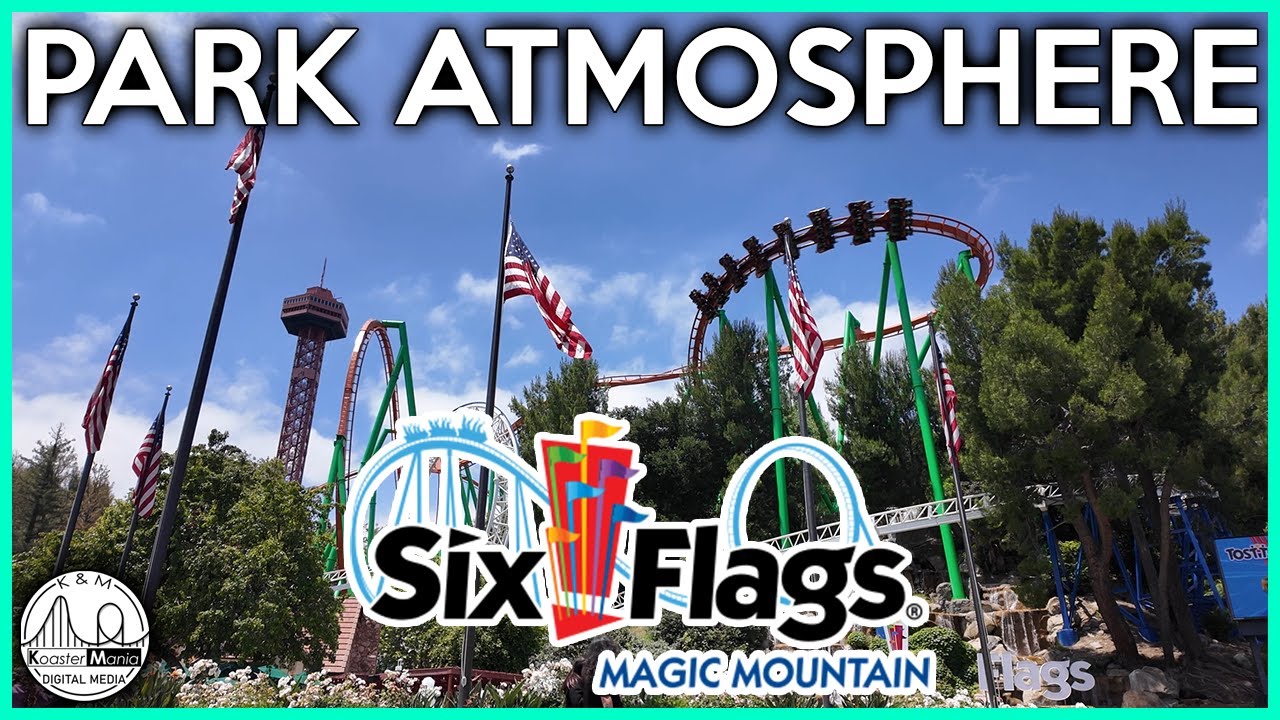 Six Flags Magic Mountain Entrance 2024