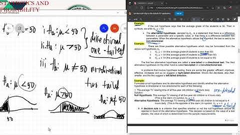 CHAPTER V: PARAMETRIC STATISTICAL INFERENCE: HYPOTHESIS TESTING (Part 1)