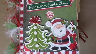 Tutorial~ Christmas Paper Bag Scrapbook Album