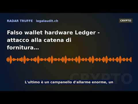 Falso wallet hardware Ledger — attacco alla catena di fornitura