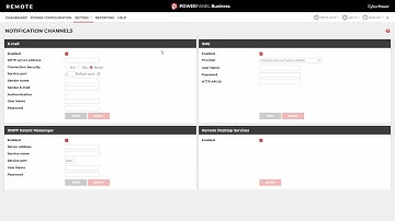 CyberPower PowerPanel Business Local/Remote - Email Notifications for Specific Events