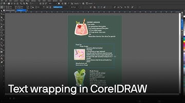 How to wrap text around objects in CorelDRAW | Tutorial