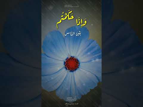 من أخلاق القرآن العدل س ور ة الن س اء ٥٨ عبدالباسط عبدالصمد