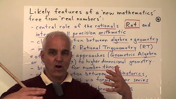 Mathematics without real numbers | Real numbers and limits Math Foundations 119 | N J Wildberger