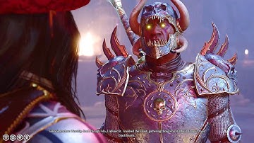 Dark Urge returned to Sarevok Anchev after losing duel to Orin. Baldur