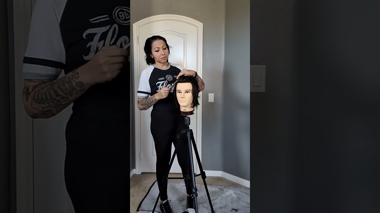 Teaching a textured fringe with a taper