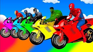 TRANSPORTING PIXAR CARS & FRUITS WITH COLORED & JOHN DEERE vs CLAAS vs TRACTORS - BeamNG.drive #983