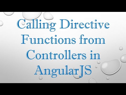 Calling Directive Functions