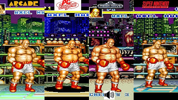 Fatal Fury Special Axel Hawk  Arcade VS PC Engine VS Megadrive VS SNES Console VS Console
