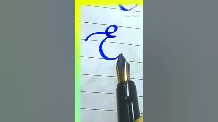 fountain pen calligraphy , calligraphy letter E , beautiful handwriting #shorts #youtubeshorts