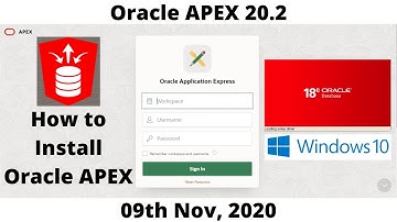 Oracle APEX 20.2 Installation 8K
