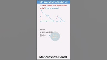 Class 10 Geometry Practice Set 1.3 Question 2 | Maharashtra board