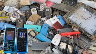 Big Lucky Day !! i Found a lot Phone Nokia Broken !!   Laptop   Restoring Nokia 130 & 105