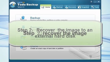 Complete Windows system restore solution - universal restore with EASEUS Todo Backup