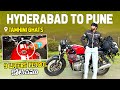 Hyderabad to pune  non stop  tamhini ghats  ep 1 chandu manoj telugu 