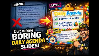 1-Minute Teacher Tips — Quit Making BORING Daily Agenda Slides | ChatGPT + Canva Guide