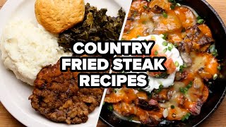 Recipes:, https://tasty.co/recipe/country-fried-steak-and-gravy,
https://tasty.co/recipe/country-fried-cauliflower-steaks-and-gravy,
https://tasty.co/recipe/crispy-country-fried-steak-roll, ...