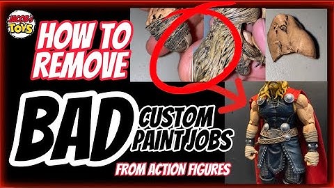 Tutorial - Removing a bad custom paint job from an action figure