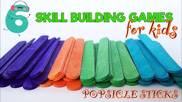 6 Therapeutic Games with Popsicle Sticks for Skill Building l OT Teletherapy l Kids Remote Learning