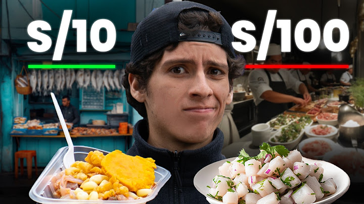 Trying S/10 vs S/100 Ceviche