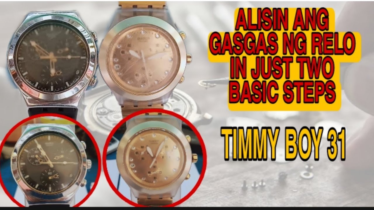 Paano alisin ang gasgas ng relo in just two basic steps | DIY - YouTube