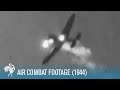 Incredible air combat footage of us and german planes 1944  war archives