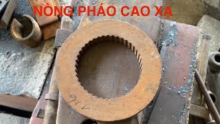 Rèn dao bằng thép NÒNG PHÁO CAO XẠ 100 của NGA! vũ khí LIÊN XÔ viện trợ cho VIỆT NAM! CAO NGỰA CHUẨN