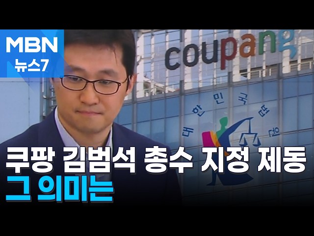 법원 '쿠팡 총수는 김범석 지정' 효력 정지…그 의미는 [MBN 뉴스7]