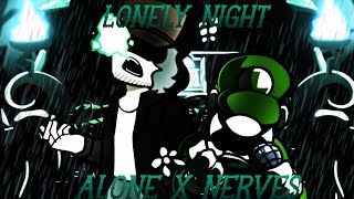 Lonely Night [Alone x Nerves | Beta Luigi vs Garcello] FNF Mashup