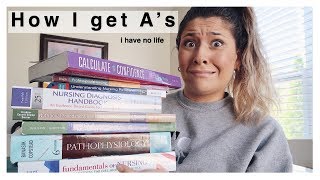 HOW I STUDY in NURSING SCHOOL | Getting A's on all my exams