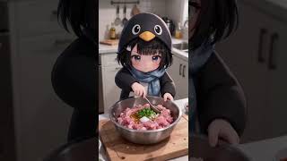 Hardcore Dumpling Making! #anime #gugugaga #cute #shorts #aivideo