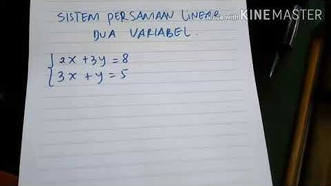 Cara cepat Sistem Persamaan Linear Dua Variabel (SPLDV) metode determinan
