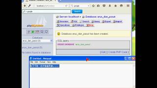 Membuat Database Pada Appserv Tutorial