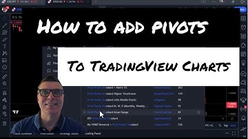 How to add pivots to your TradingView Chart