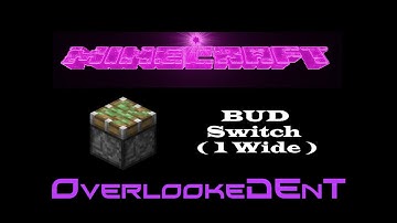 Compact 1 Wide BUD Switches - Minecraft Xbox 360/PS3 - [Tutorial]