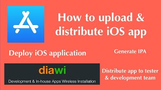 iOS Deployment : How to upload and distribute iOS application | Distribute to testing & dev team screenshot 1