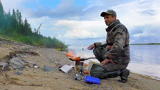 РЫБУ НАШЁЛ  ПРИГОТОВИЛ ОБЕД С ДЫМКОМ  ЖИЗНЬ УДАЛАСЬ  РЫБАЛКА 2019