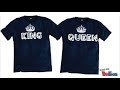 Matching Couple Shirts, Hoodies: King And Queen, His And Her - King and queen matching