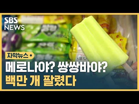 메로나야 쌍쌍바야 뜨거워진 아이스크림 자막뉴스 SBS 