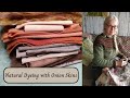 Natural dyeing and ecoprinting with onion skins