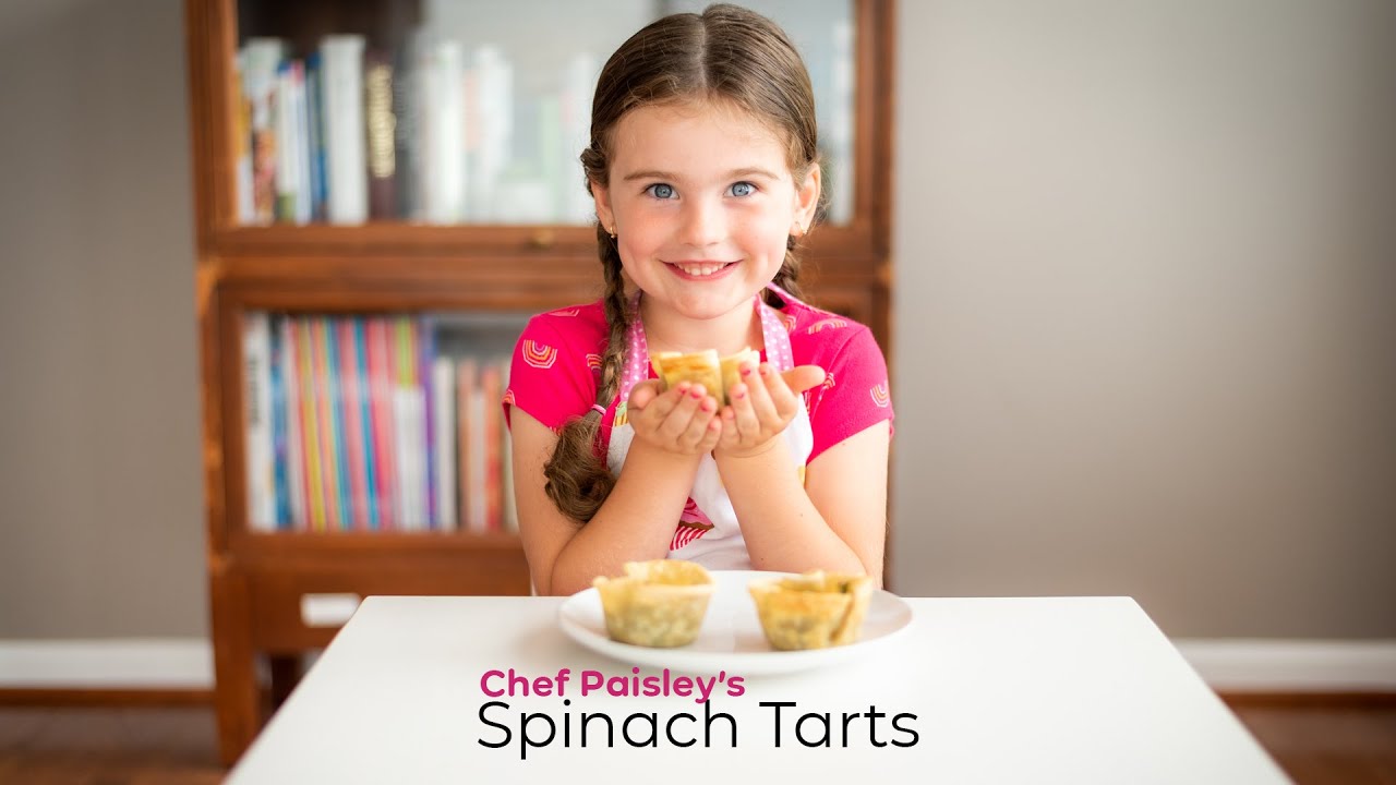 Kids Eating Spinach?? - Six-Year-Old Chef Paisley Makes Delicious Spinach Tarts