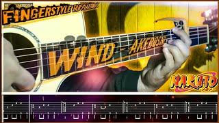 NARUTO - WIND - Fingerstyle Guitar TAB+PLAYTROUGH