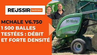 McHale V6.750 Isobus round baler test: 1,500 bales, high throughput & high density