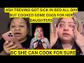 ASH TREVINO GOT SICK IN BED ALL DAY BUT COOKED SOME EGGS FOR HER DAUGHTERS