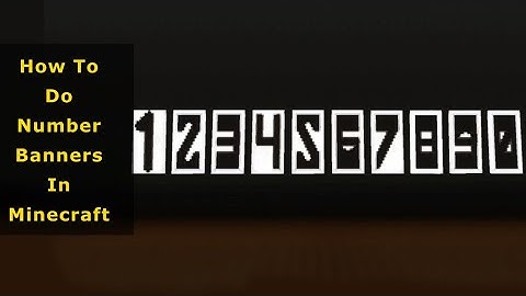 How To Make Number Banners In Minecraft