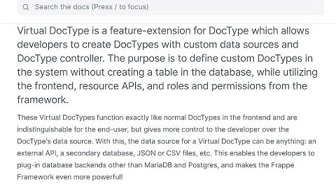 63. Virtual Doctypes Part 1 - Frappe ERPNext